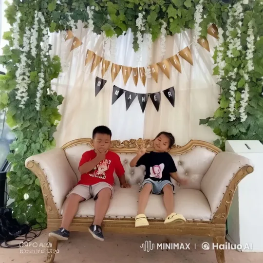 Childhood Play: Animated Kung Fu Fight on Elegant Sofa – AI Generated Video | Hailuo AI