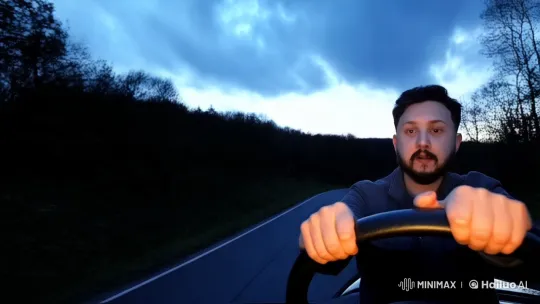 Young Man Navigates Desolate Road Amidst Impending Storm – AI Generated Video | Hailuo AI