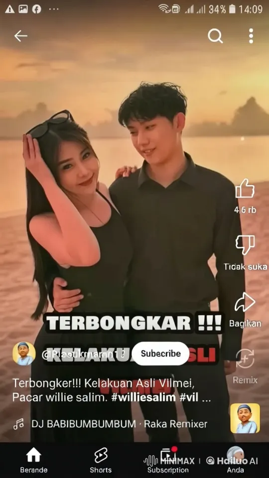 Couple's Sunset Hug with Playful Giant Cat – AI Generated Video | Hailuo AI