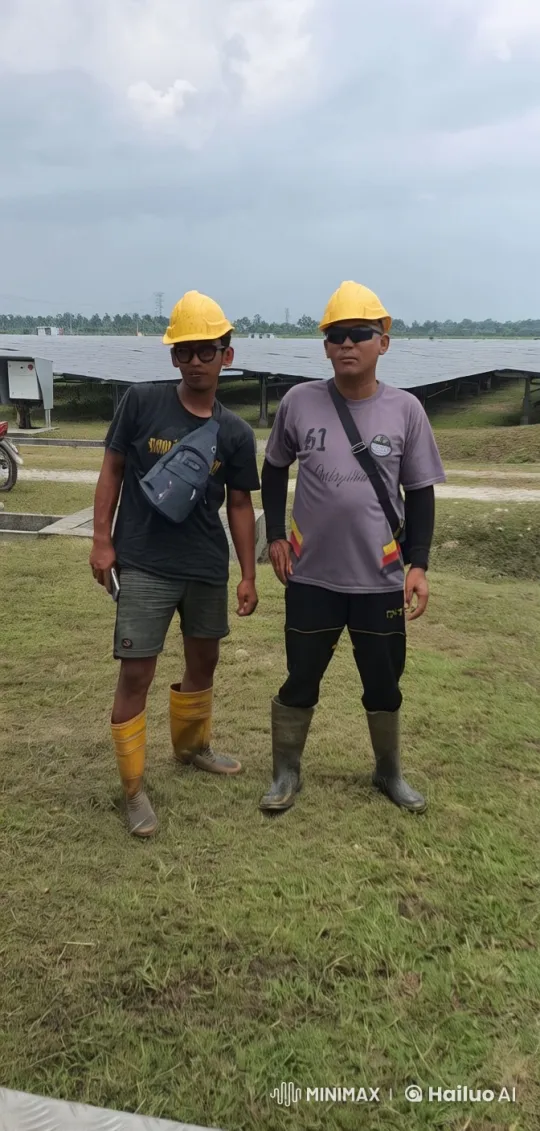 Kungfu Masters Showcase Skills at Solar Farm – AI Generated Video | Hailuo AI