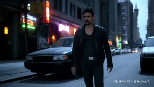 Young Gangster Prepares for Action in Urban Setting – AI Generated Video | Hailuo AI