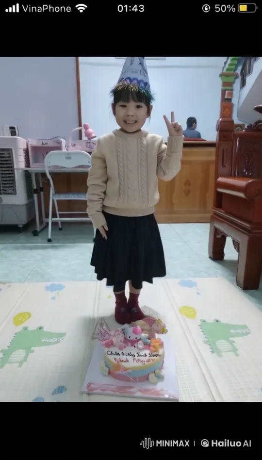Child Celebrates Birthday with Energetic Kungfu Performance – AI Generated Video | Hailuo AI