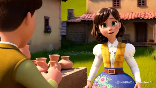 Pottery Stand Encounter in Enchanted Countryside – AI Generated Video | Hailuo AI