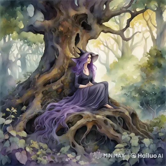 Enchanted Forest: Kind Witch in Live2D Animation – AI Generated Video | Hailuo AI