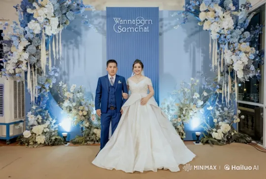 Live2D Wedding: Bride & Groom's Graceful Kung Fu Dance – AI Generated Video | Hailuo AI