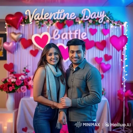 Valentine's Day Embrace in Live2D Animation – AI Generated Video | Hailuo AI