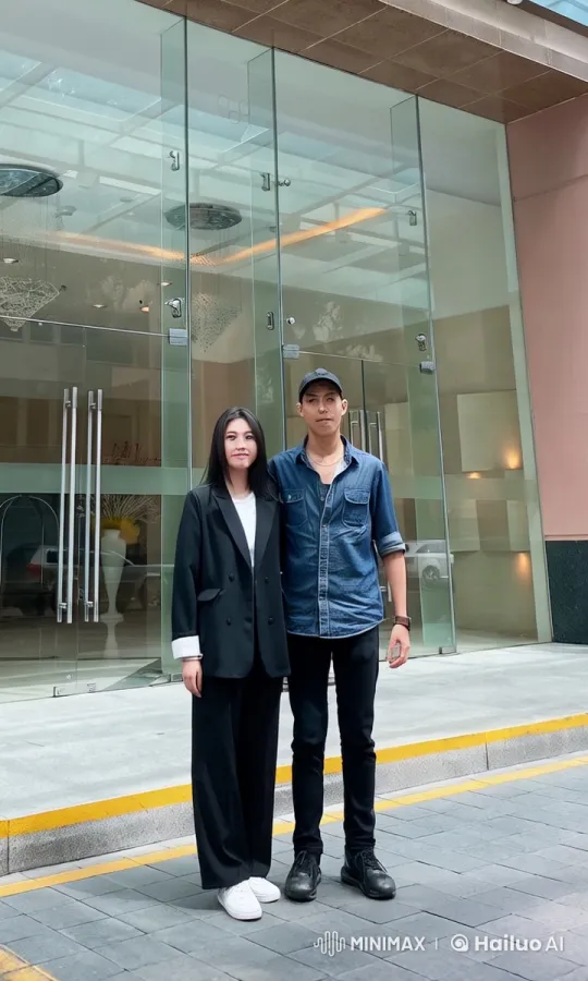 Live2D Animated Martial Arts Duel Outside a Building – AI Generated Video | Hailuo AI