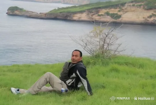 Peaceful Hillside Encounter with Animated Man – AI Generated Video | Hailuo AI