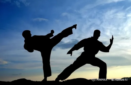 Live2D Martial Artists' Dynamic Face-off – AI Generated Video | Hailuo AI