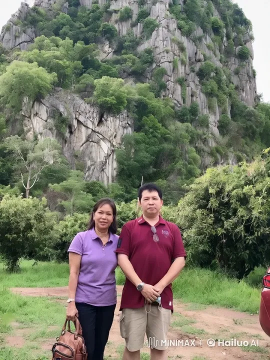 Couple in Nature with Mountain Background – AI Generated Video | Hailuo AI