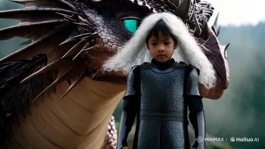 Medieval Boy with Dragon in Game of Thrones Style – AI Generated Video | Hailuo AI