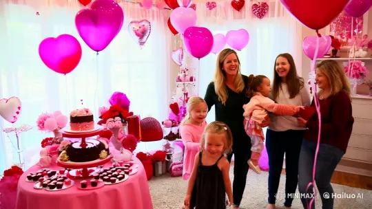 Valentine's Day Celebration with Families – AI Generated Video | Hailuo AI