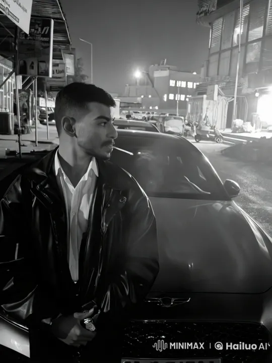Nighttime Urban Scene with Man Smoking – AI Generated Video | Hailuo AI