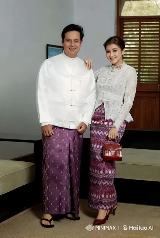 Couple in Traditional Attire with Intimate Atmosphere – AI Generated Video | Hailuo AI