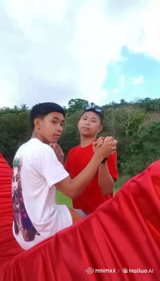 Boys Practice Kungfu in Lush Greenery – AI Generated Video | Hailuo AI
