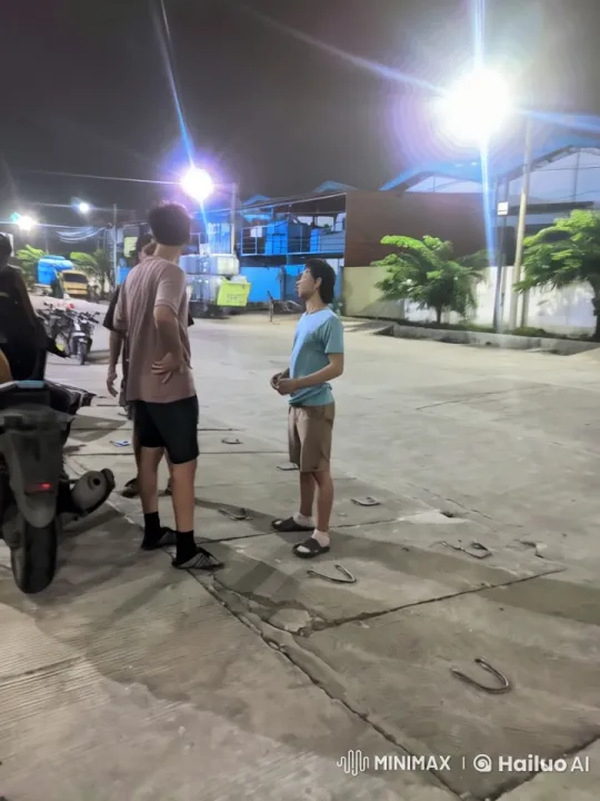 Nighttime Martial Arts Performance in Industrial Setting – AI Generated Video | Hailuo AI