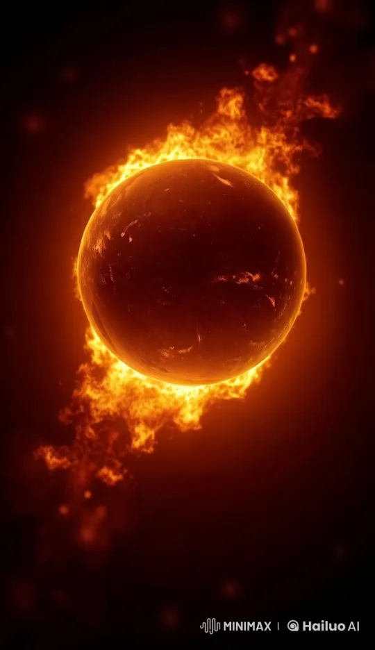 Flaming Planet: A Dynamic Live2D Animation – AI Generated Video | Hailuo AI