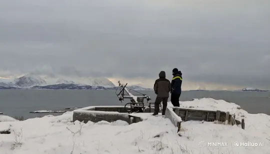 Winter Scene: Sniper Aiming Over Snowy Landscape – AI Generated Video | Hailuo AI
