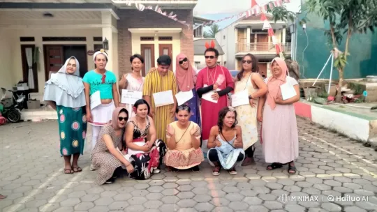 Colorful Saman Dance Celebration in Town Square – AI Generated Video | Hailuo AI