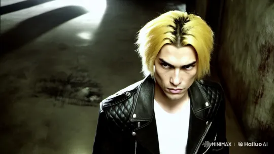 Rebellious Man on a Mission in Gritty Hallway – AI Generated Video | Hailuo AI