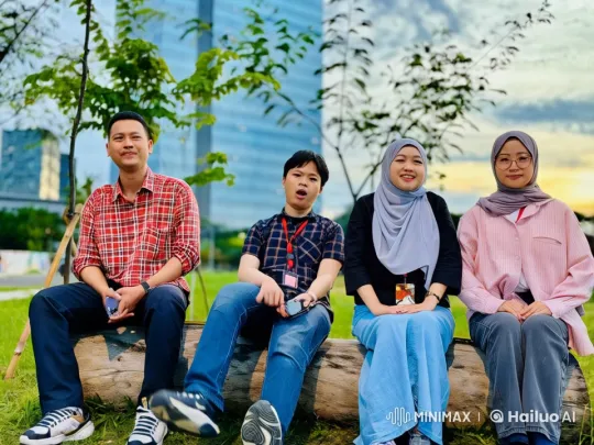Friends Practice Kungfu in Urban Park with Skyscrapers – AI Generated Video | Hailuo AI