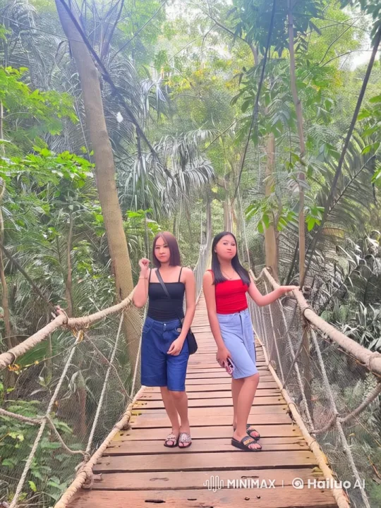 Dynamic Kungfu Fight on a Forest Suspension Bridge – AI Generated Video | Hailuo AI