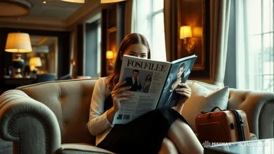 Luxurious Lounge: Woman Smiles with Warmth – AI Generated Video | Hailuo AI