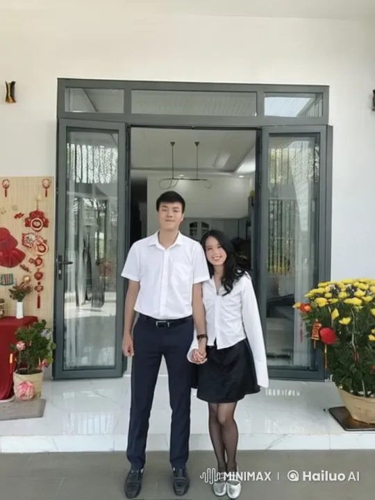 Young Couple Performs Martial Arts in Festive Setting – AI Generated Video | Hailuo AI