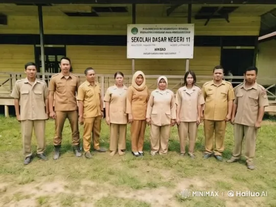 Live2D Animated Kung Fu Sequence at Sekolah Dasar Negeri 11 – AI Generated Video | Hailuo AI