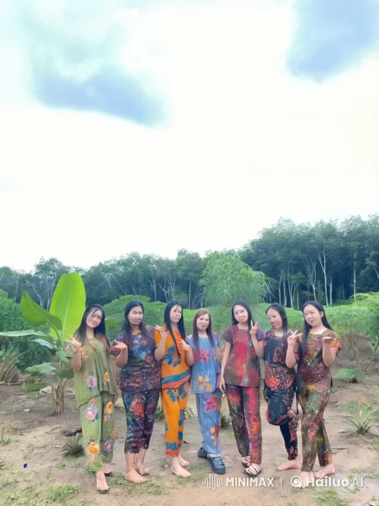 Floral-Dressed Women Perform Kungfu in Lush Garden – AI Generated Video | Hailuo AI