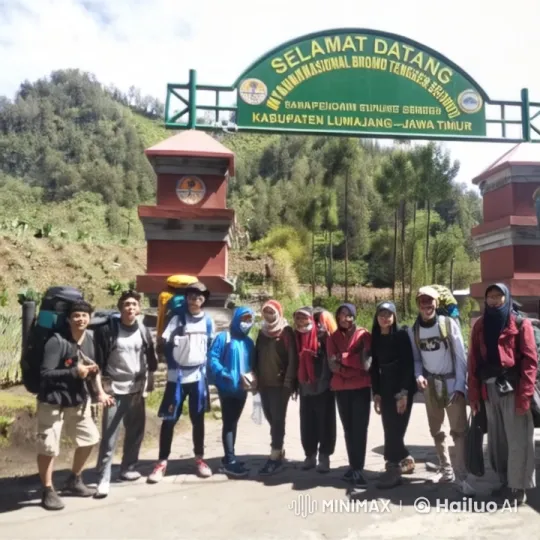 Hikers Perform Dynamic Kung Fu at Bromo Tengger Semeru National Park – AI Generated Video | Hailuo AI