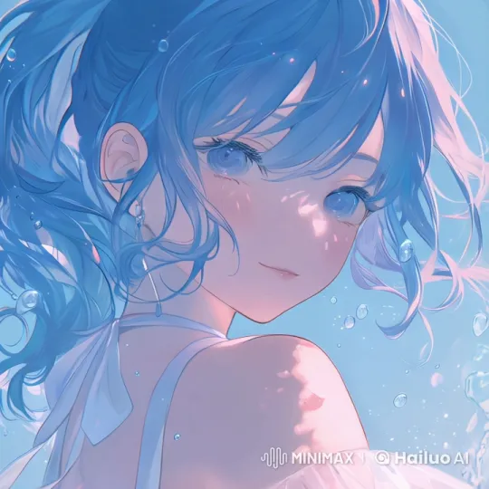 Enchanting Live2D Animation: Serene Girl with Flowing Hair – AI Generated Video | Hailuo AI