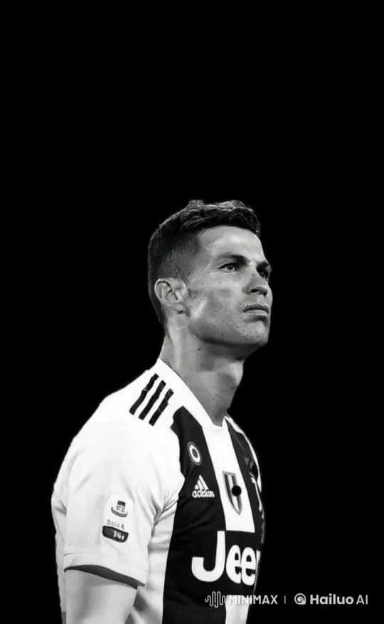 Juventus Player Smoking Scene in Black Background Video – AI Generated Video | Hailuo AI
