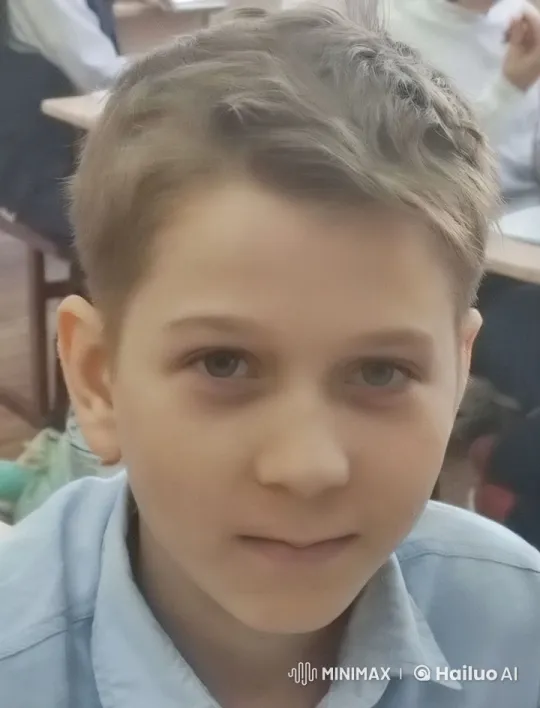 Affectionate Moment in Classroom Between Boy and Two Men – AI Generated Video | Hailuo AI