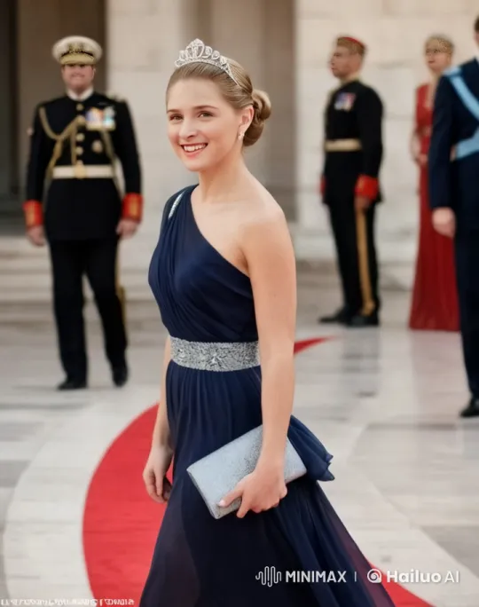 Royal Couple Grace Red Carpet at Formal Event – AI Generated Video | Hailuo AI