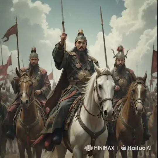 Armored Cavalry Advances Under Commanding Leader – AI Generated Video | Hailuo AI
