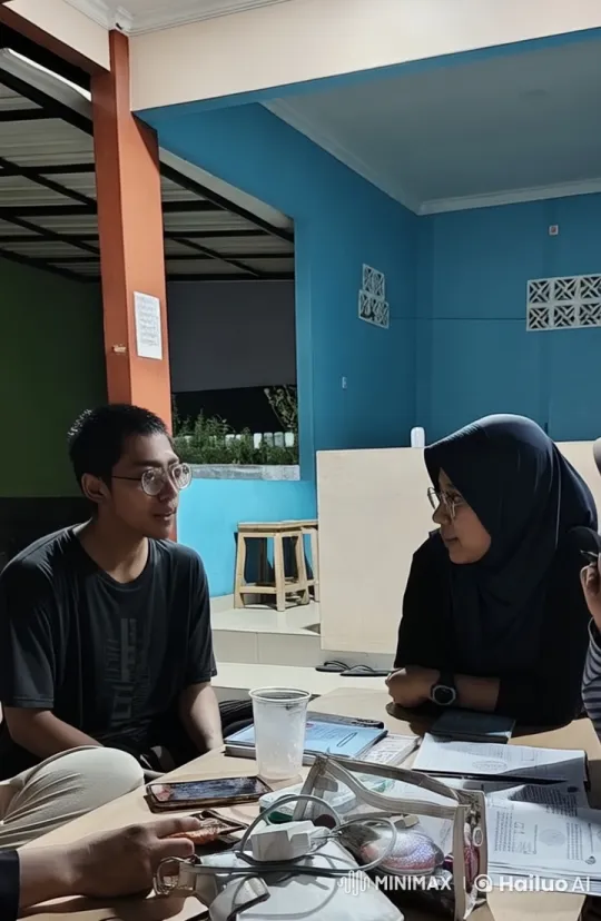 Animated Discussion Among Friends in a Study Setting – AI Generated Video | Hailuo AI