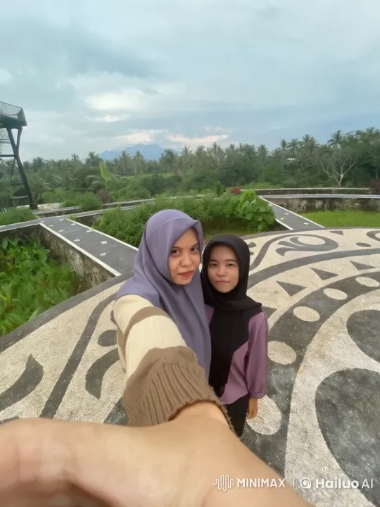 Traditional Hijabs: Live2D Kung Fu Duo on Stone Platform – AI Generated Video | Hailuo AI