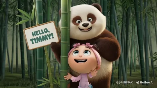 Inuit Baby and Polar Bear Walk on Runway – AI Generated Video | Hailuo AI