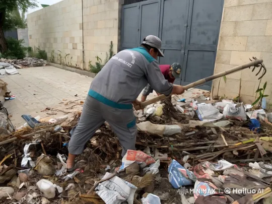 Garbage Yard Worker Transforms into Kungfu Fighter – AI Generated Video | Hailuo AI