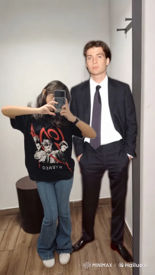 Young Girl Poses for Selfie with Boy's Intimate Gesture – AI Generated Video | Hailuo AI