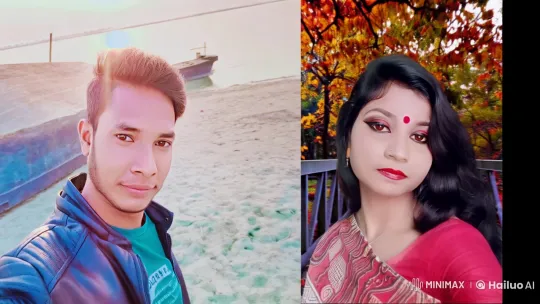 Romantic Couple Kissing in Beach and Autumn Scenery – AI Generated Video | Hailuo AI