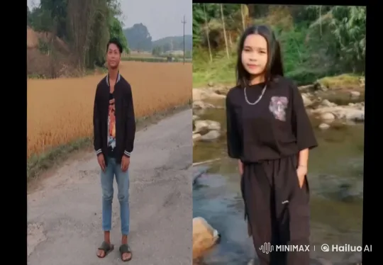 Outdoor Romance: Two Strangers Meet and Connect – AI Generated Video | Hailuo AI