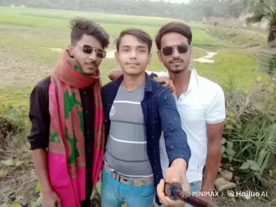 Rural Friends Pose for Animated Selfie in Live2D – AI Generated Video | Hailuo AI