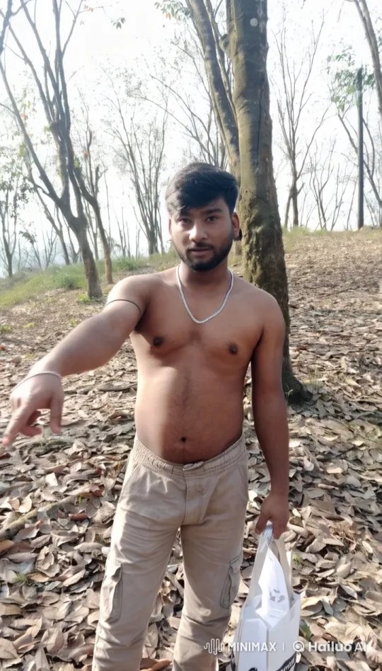 Animated Man in Forest Holding Bag, Live2D – AI Generated Video | Hailuo AI