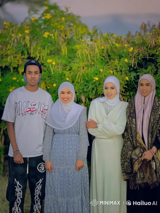 Traditional Attire Characters in Garden Engage in AK-47 Shootout – AI Generated Video | Hailuo AI