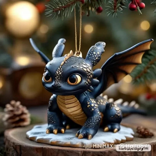 How to Train Your Dragon Toothless Ornament Video Summary – AI Generated Video | Hailuo AI