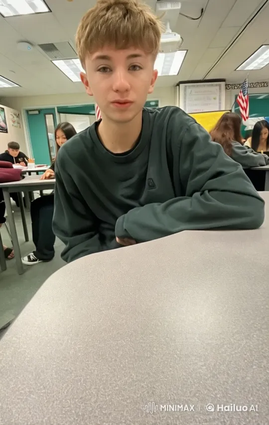 Young Man Smokes in Awe-Inspiring Classroom Scene – AI Generated Video | Hailuo AI