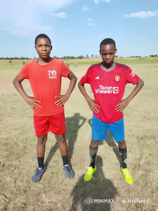 Dynamic Football Skills Display by Two Young Players – AI Generated Video | Hailuo AI
