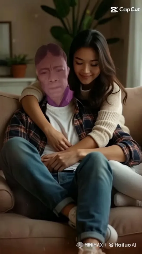 Cozy Couple on Couch in Live2D Animation – AI Generated Video | Hailuo AI